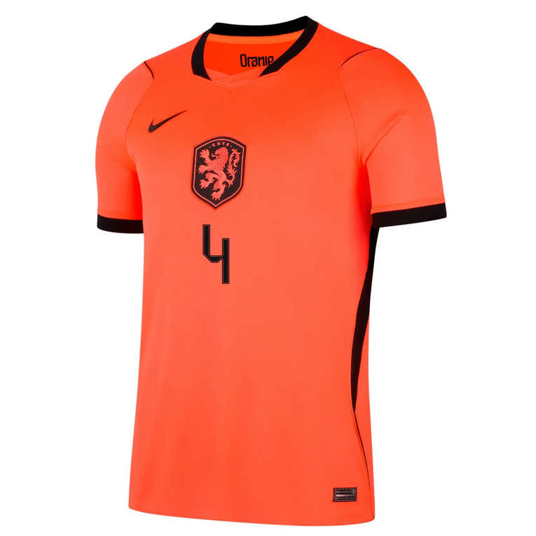 Nederländerna Hemmatröja VM 2026 Herr – Virgil van Dijk #4 Landslagströja 2 Nederländerna Hemmatröja VM 2026 Herr – Virgil van Dijk #4 Fotbollströja