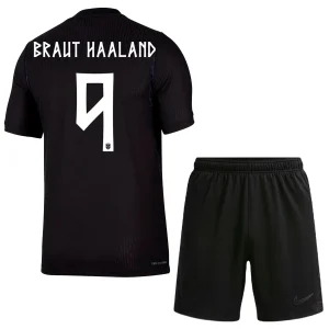 Norge Bortaställ VM 2026 Barn – Erling Haaland #9 Landslagströja