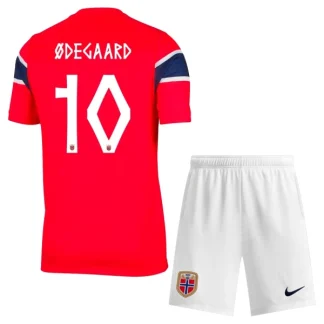 Norge Hemmaställ VM 2026 Barn – Martin Ødegaard #10 Landslagströja