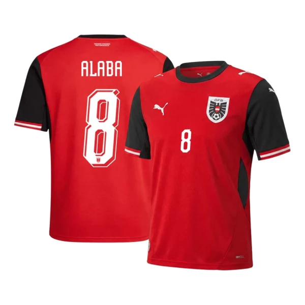 Österrike Hemmatröja VM 2026 Herr – David Alaba #8 Fotbollströja