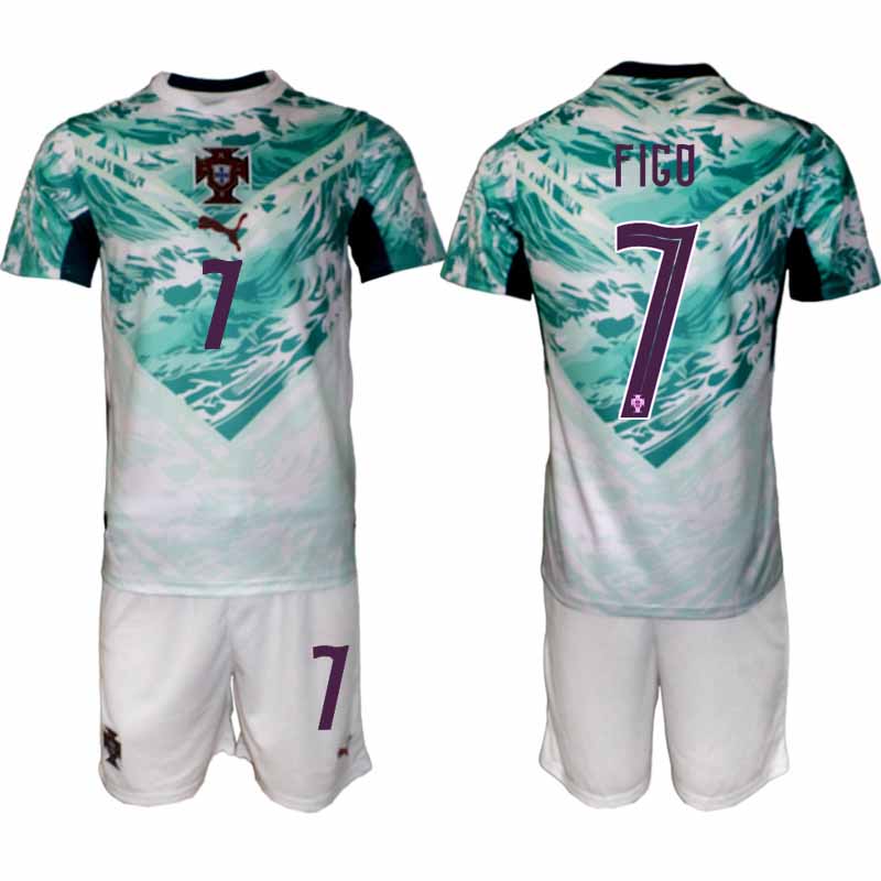 Portugal Bortaställ VM 2026 Herr – Luís Figo #7 Fotbollsset Tröja & Shorts 1 Portugal Bortaställ VM 2026 Herr – Luís Figo #7 Fotbollsset Tröja & Shorts