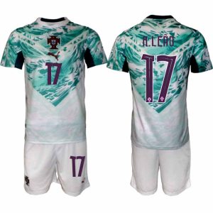 Portugal Bortaställ VM 2026 Herr – Rafael Leão #17 Fotbollsset Tröja & Shorts