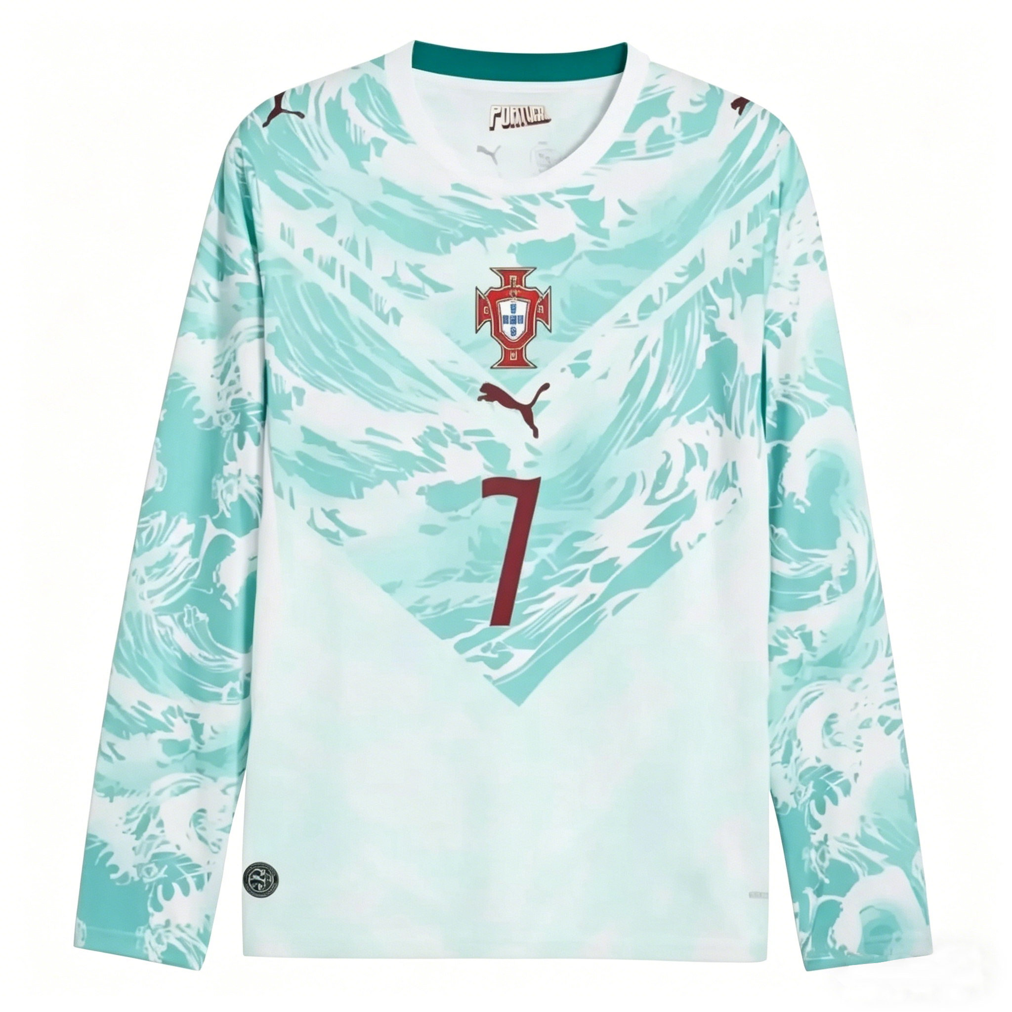 Portugal VM 2026 Bortatröja Herr Cristiano Ronaldo #7 Långärmad Fotbollströja