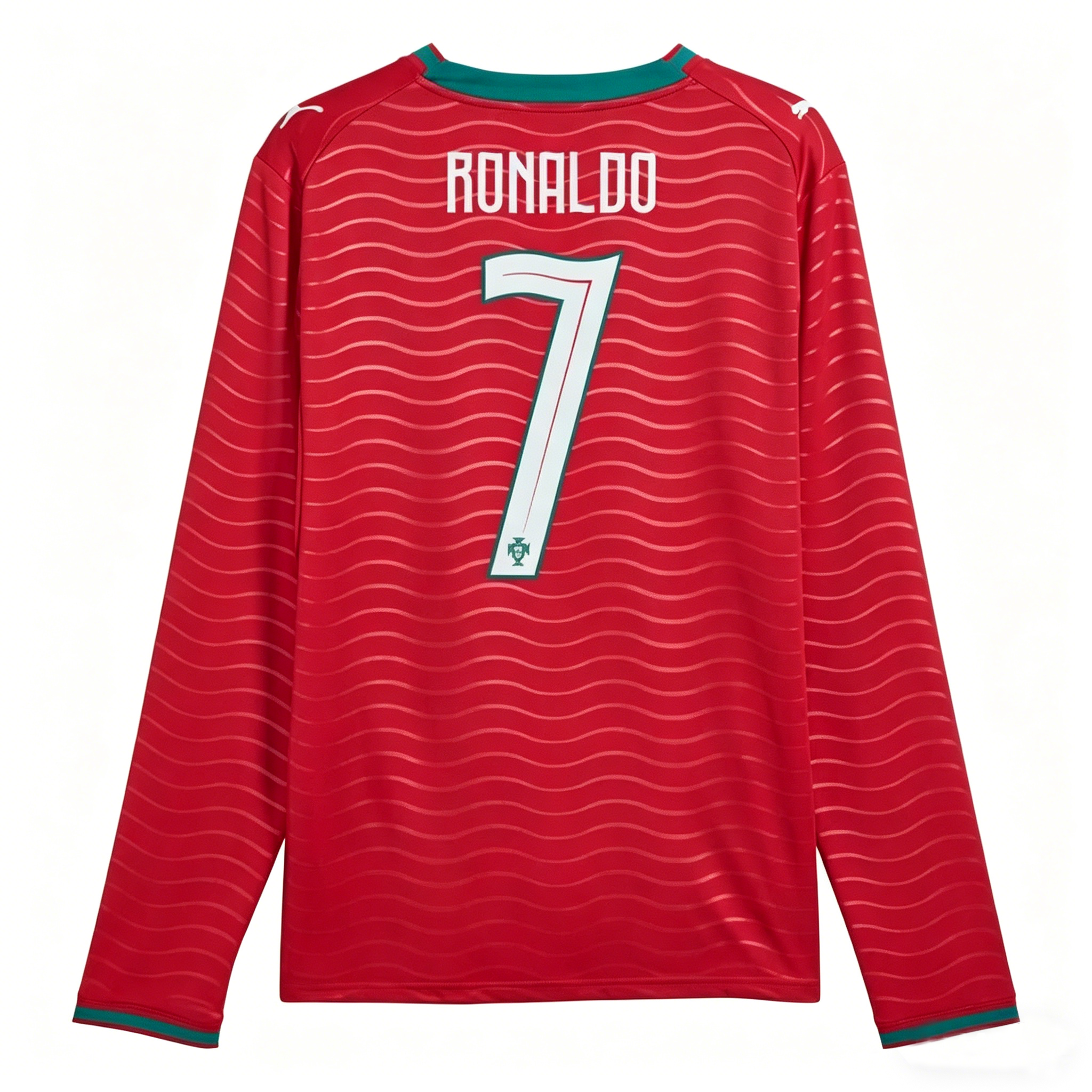 Portugal VM 2026 Hemmatröja Herr Cristiano Ronaldo #7 Långärmad Fotbollströja
