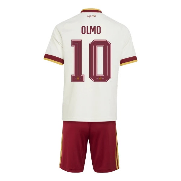 Spanien Bortaställ VM 2026 Barn – Dani Olmo #10 Fotbollströja 1 Spanien Bortaställ VM 2026 Barn – Dani Olmo #10 Fotbollströja