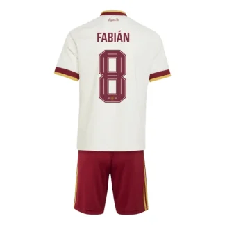 Spanien Bortaställ VM 2026 Barn – Fabián Ruiz #8 Fotbollströja