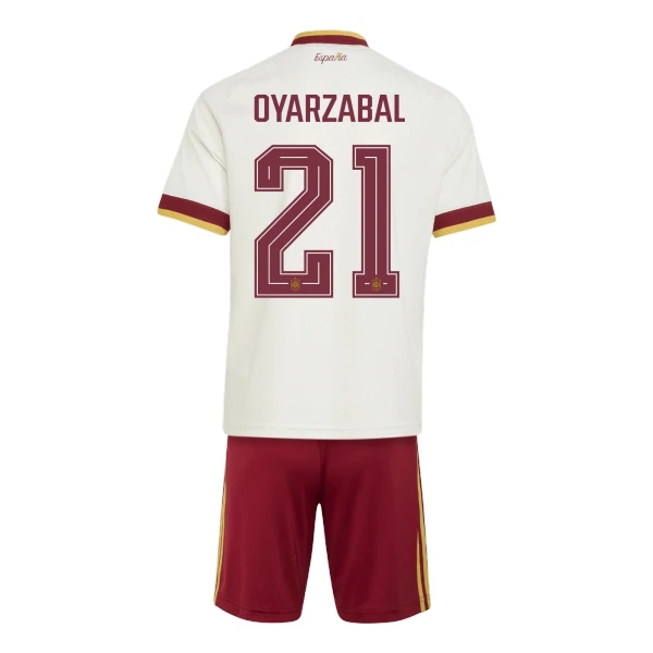 Spanien Bortaställ VM 2026 Barn – Mikel Oyarzabal #21 Fotbollströja 1 Spanien Bortaställ VM 2026 Barn – Mikel Oyarzabal #21 Fotbollströja