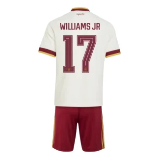 Spanien Bortaställ VM 2026 Barn – Nico Williams #17 Fotbollströja
