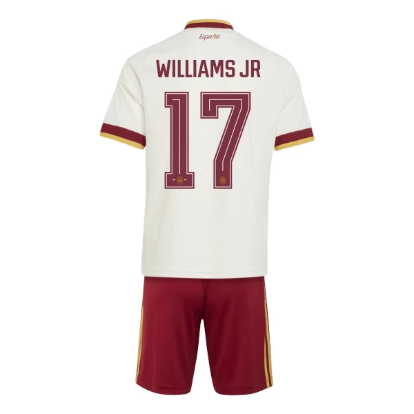 Spanien Bortaställ VM 2026 Barn – Nico Williams #17 Fotbollströja 1 Spanien Bortaställ VM 2026 Barn – Nico Williams #17 Fotbollströja
