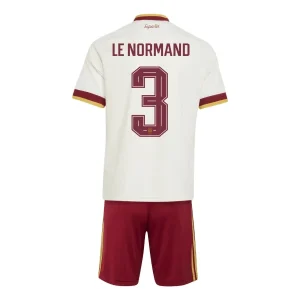 Spanien Bortaställ VM 2026 Barn – Robin Le Normand #3 Fotbollströja