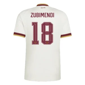 Spanien Bortatröja VM 2026 Herr – Mikel Zubimendi #18 Fotbollströja