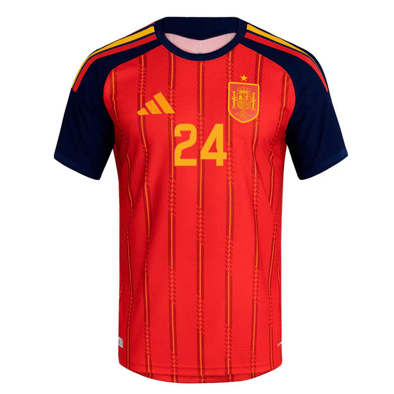 Spanien Hemmatröja VM 2026 Herr – Fermín López #24 Fotbollströja
