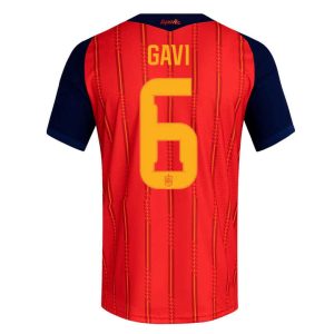 Spanien Hemmatröja VM 2026 Herr – Gavi #6 Fotbollströja