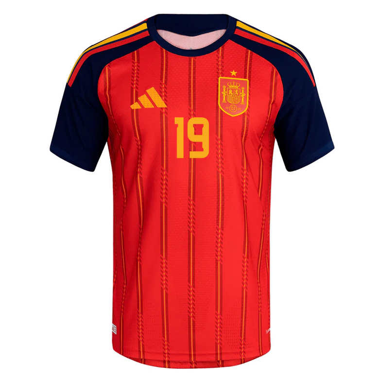 Spanien Hemmatröja VM 2026 Herr – Lamine Yamal #19 Fotbollströja