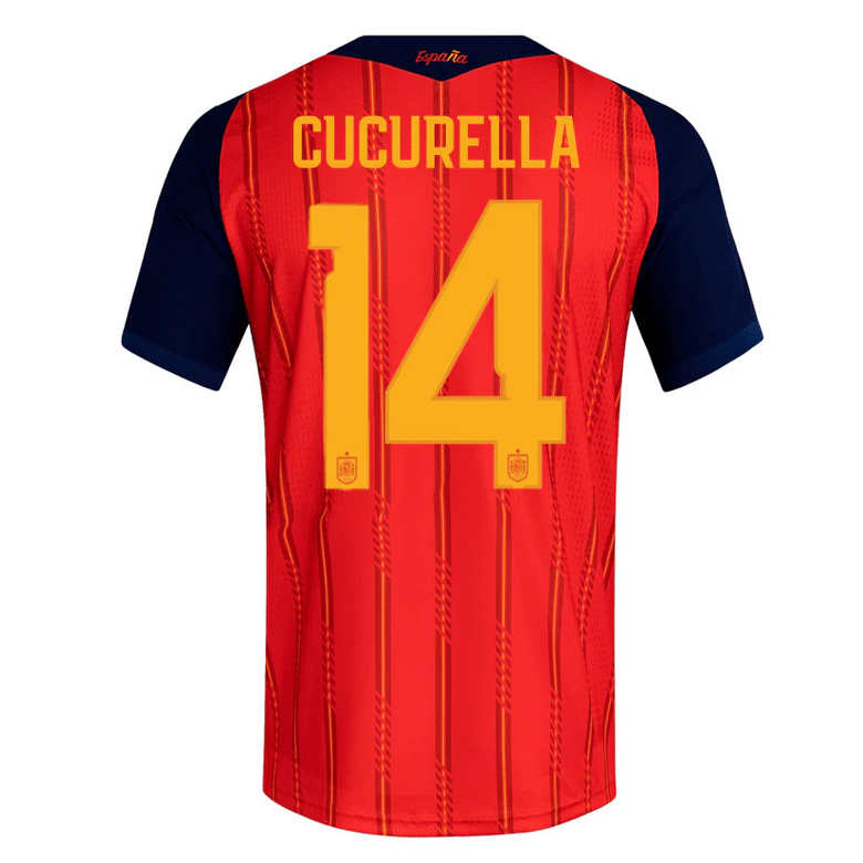 Spanien Hemmatröja VM 2026 Herr – Marc Cucurella #14 Fotbollströja 1 Spanien Hemmatröja VM 2026 Herr – Marc Cucurella #14 Fotbollströja