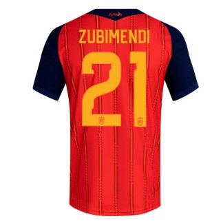 Spanien Hemmatröja VM 2026 Herr – Martín Zubimendi #21 Fotbollströja