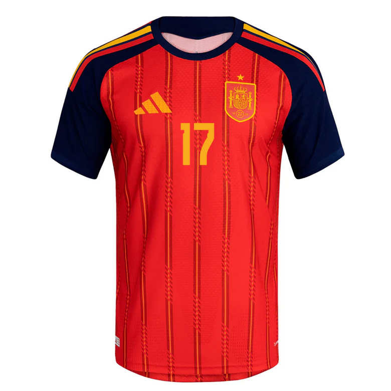 Spanien Hemmatröja VM 2026 Herr – Nico Williams #17 Fotbollströja