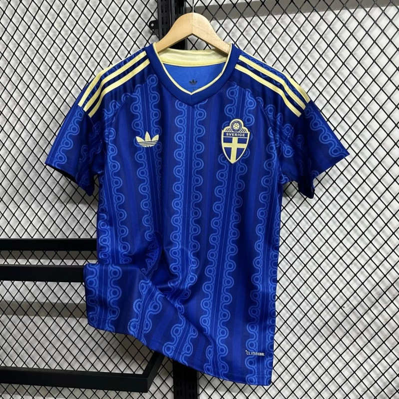 Sverige Bortatröja VM 2026 Barn Kortärmad Fotbollströja