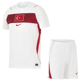 Turkiet Bortaställ VM 2026 Barn Kortärmad Fotbollströja + Shorts