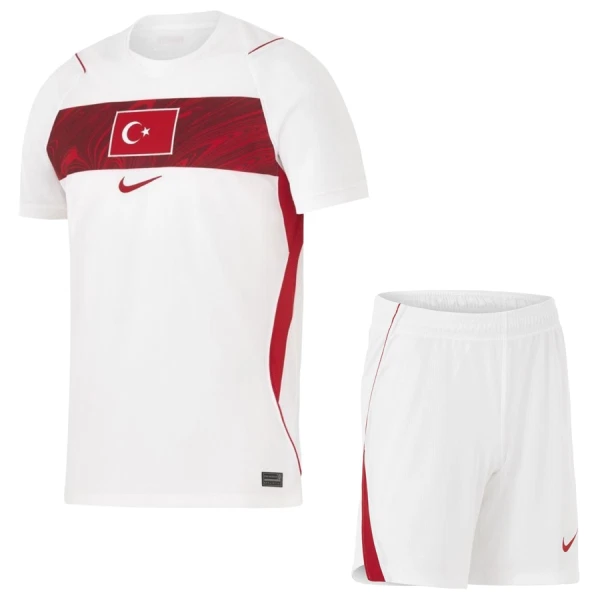 Turkiet Bortaställ VM 2026 Barn Kortärmad Fotbollströja + Shorts