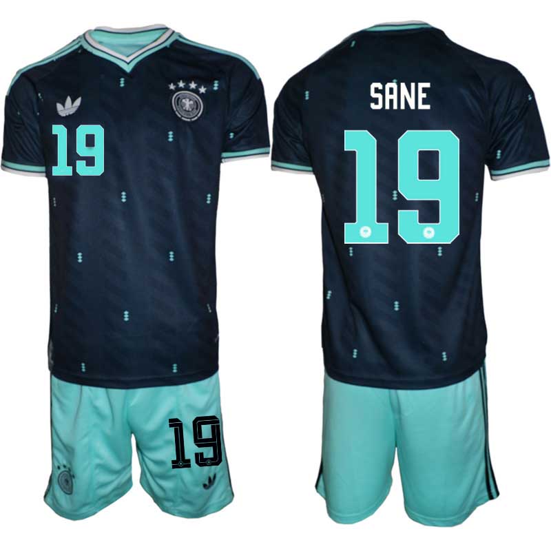 Tyskland Bortaställ VM 2026 Herr – Leroy Sané #19 Fotbollsset Tröja & Shorts Tyskland Bortaställ VM 2026 Herr – Leroy Sané #19 Fotbollsset Tröja & Shorts