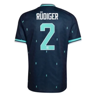 Tyskland Bortatröja VM 2026 Herr – Antonio Rüdiger #2 Fotbollströja