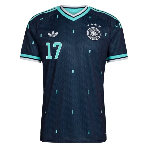 Tyskland Bortatröja VM 2026 Herr – Florian Wirtz #17 Fotbollströja Tyskland Bortatröja VM 2026 Herr – Florian Wirtz #17 Fotbollströja