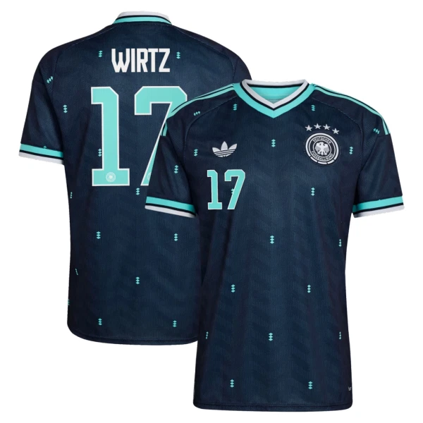 Tyskland Bortatröja VM 2026 Herr – Florian Wirtz #17 Fotbollströja Tyskland Bortatröja VM 2026 Herr – Florian Wirtz #17 Fotbollströja