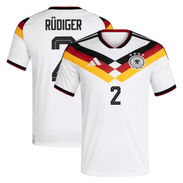 Tyskland Hemmatröja VM 2026 Herr – Antonio Rüdiger #2 Fotbollströja 3 Tyskland Hemmatröja VM 2026 Herr – Antonio Rüdiger #2 Fotbollströja