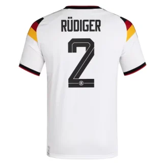Tyskland Hemmatröja VM 2026 Herr – Antonio Rüdiger #2 Fotbollströja