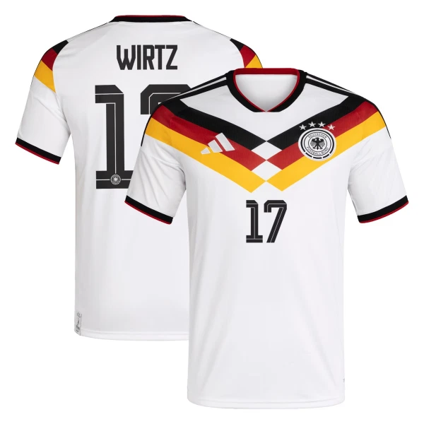 Tyskland VM 2026 Hemmatröja Herr – Florian Wirtz #17 Fotbollströja 3 Tyskland Hemmatröja VM 2026 Herr – Florian Wirtz #17 Fotbollströja