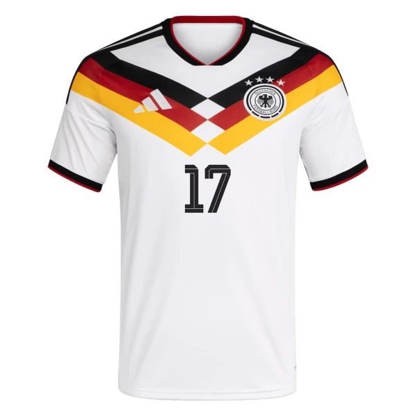 Tyskland VM 2026 Hemmatröja Herr – Florian Wirtz #17 Fotbollströja 2 Tyskland Hemmatröja VM 2026 Herr – Florian Wirtz #17 Fotbollströja
