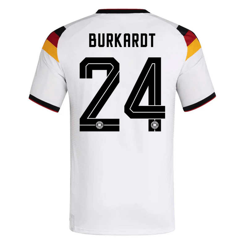 Tyskland Hemmatröja VM 2026 Herr – Jonathan Burkardt #24 Fotbollströja