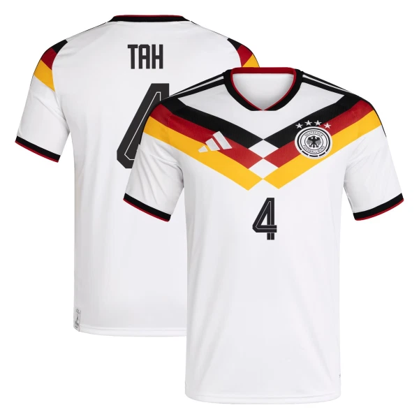 Tyskland Hemmatröja VM 2026 Herr – Jonathan Tah #4 Fotbollströja 3 Tyskland Hemmatröja VM 2026 Herr – Jonathan Tah #4 Fotbollströja