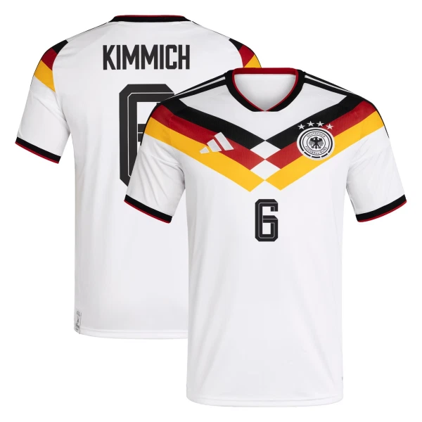 Tyskland Hemmatröja VM 2026 Herr – Joshua Kimmich #6 Fotbollströja Tyskland Hemmatröja VM 2026 Herr – Joshua Kimmich #6 Fotbollströja
