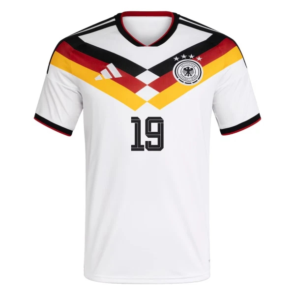 Tyskland Hemmatröja VM 2026 Herr – Leroy Sané #19 Fotbollströja 2 Tyskland Hemmatröja VM 2026 Herr – Leroy Sané #19 Fotbollströja
