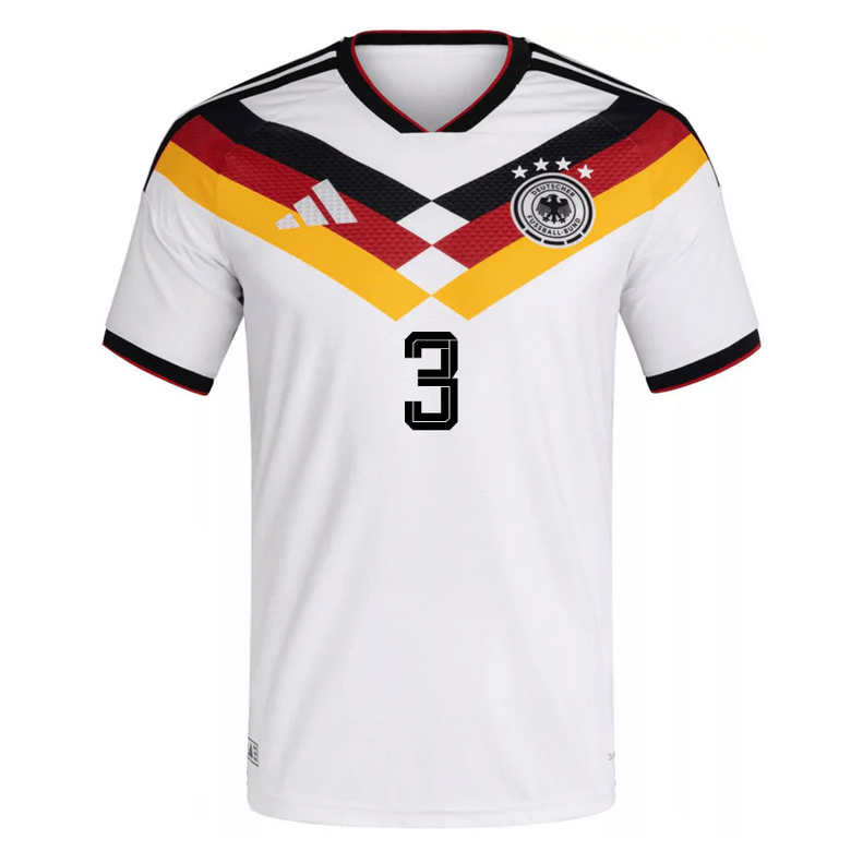 Tyskland Hemmatröja VM 2026 Herr – Maximilian Mittelstädt #3 Fotbollströja 2 Tyskland Hemmatröja VM 2026 Herr – Maximilian Mittelstädt #3 Fotbollströja