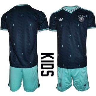 Tyskland Landslagströja VM 2026 Bortaställ Barn – Fotbollsset Tröja + Shorts