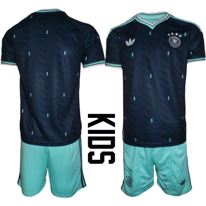 Tyskland Landslagströja VM 2026 Bortaställ Barn – Fotbollsset Tröja + Shorts 1 Tyskland Landslagströja VM 2026 Bortaställ Barn – Fotbollsset Tröja + Shorts