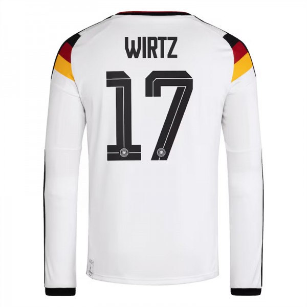Tyskland VM 2026 Hemmatröja Herr – Florian Wirtz #17 Långärmad Fotbollströja