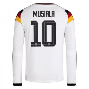 Tyskland VM 2026 Hemmatröja Herr – Jamal Musiala #10 Långärmad Fotbollströja