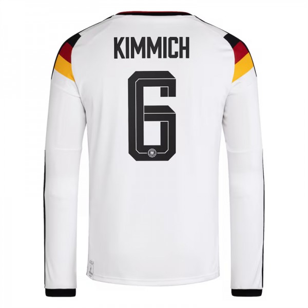 Tyskland VM 2026 Hemmatröja Herr – Joshua Kimmich #6 Långärmad Fotbollströja 1 Tyskland VM 2026 Hemmatröja Herr – Joshua Kimmich #6 Långärmad Fotbollströja