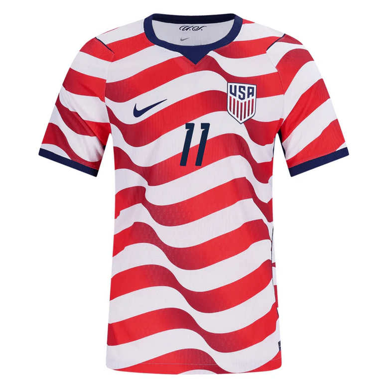 USA Hemmatröja VM 2026 Herr – Brenden Aaronson #11 Fotbollströja 2 USA Hemmatröja VM 2026 Herr – Brenden Aaronson #11 Fotbollströja