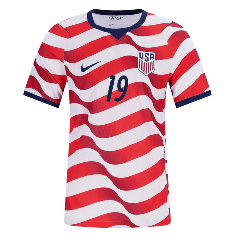 USA Hemmatröja VM 2026 Herr – Haji Wright #19 Fotbollströja USA Hemmatröja VM 2026 Herr – Haji Wright #19 Fotbollströja