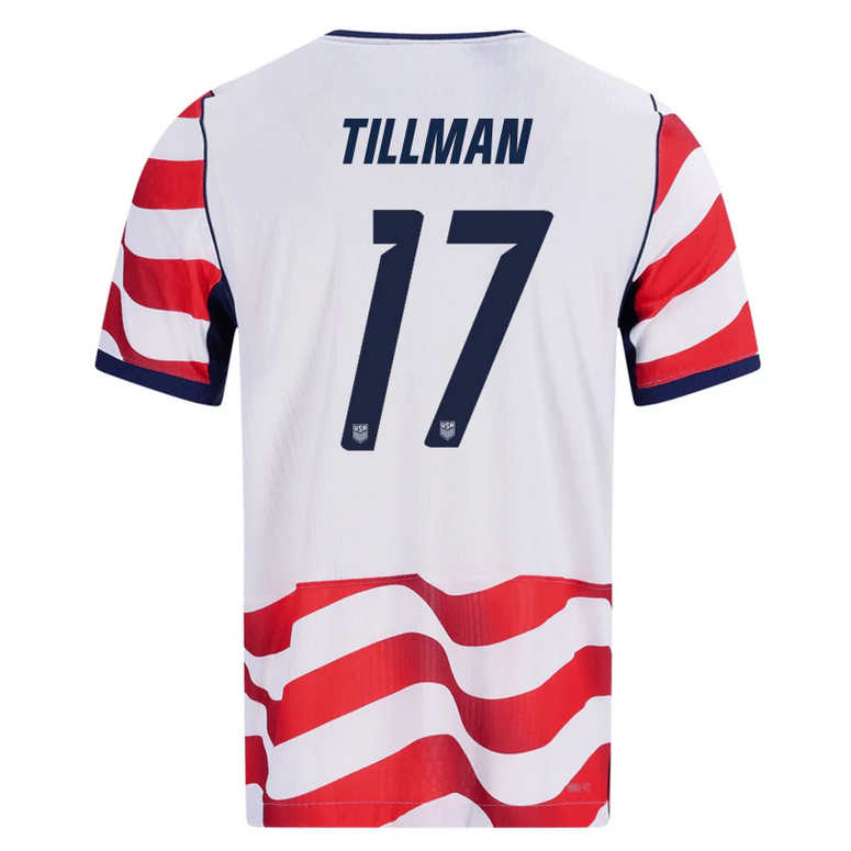 USA Hemmatröja VM 2026 Herr – Malik Tillman #17 Fotbollströja 1 USA Hemmatröja VM 2026 Herr – Malik Tillman #17 Fotbollströja