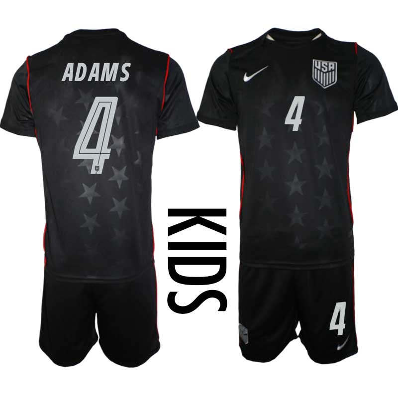 USA Landslagströja VM 2026 Bortaställ Barn Tyler Adams #4 – Fotbollsset Tröja + Shorts 1 USA Landslagströja VM 2026 Bortaställ Barn Tyler Adams #4 – Fotbollsset Tröja + Shorts
