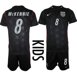 USA Landslagströja VM 2026 Bortaställ Barn Weston McKennie #8 – Fotbollsset Tröja + Shorts