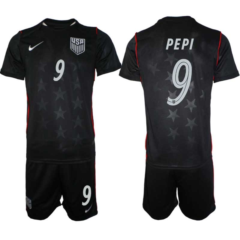 USA Landslagströja VM 2026 Bortaställ Ricardo Pepi #9 – Herr Fotbollsset Tröja + Shorts 1 USA Landslagströja VM 2026 Bortaställ Ricardo Pepi #9 – Herr Fotbollsset Tröja + Shorts