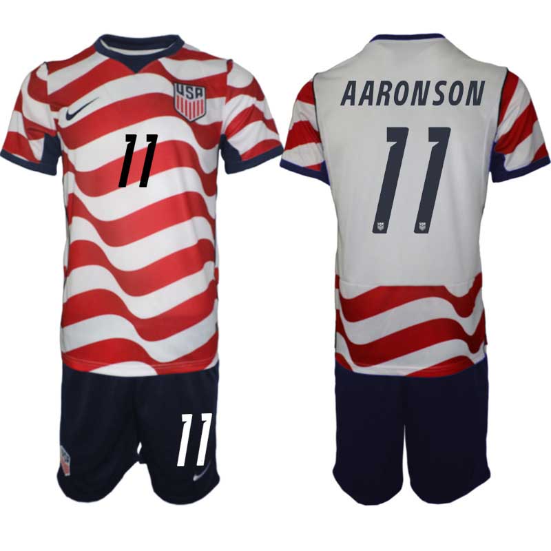 USA Landslagströja VM 2026 Hemmaställ Brenden Aaronson #11 – Herr Fotbollsset Tröja + Shorts 1 USA Landslagströja VM 2026 Hemmaställ Brenden Aaronson #11 – Herr Fotbollsset Tröja + Shorts