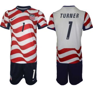 USA Landslagströja VM 2026 Hemmaställ Matt Turner #1 – Herr Fotbollsset Tröja + Shorts